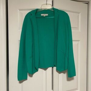 LOFT kelly green Women's Cardigan